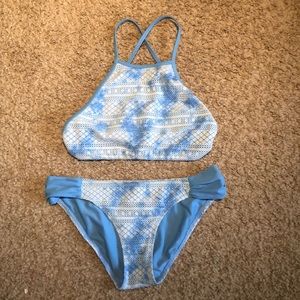 Blue Tie dye Aerie Bikini